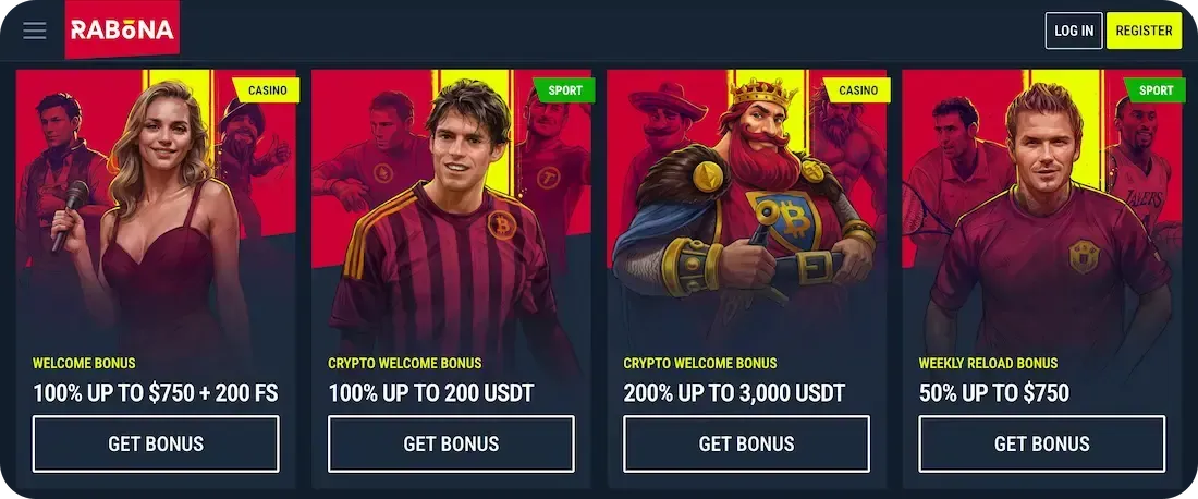 rabona casino bonus all